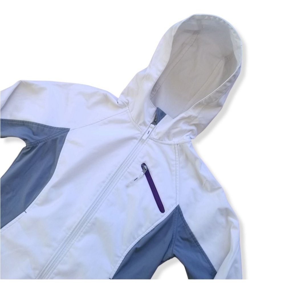 Free Tech Waterproof jacket hoodie white / gray size S - Picture 2 of 6